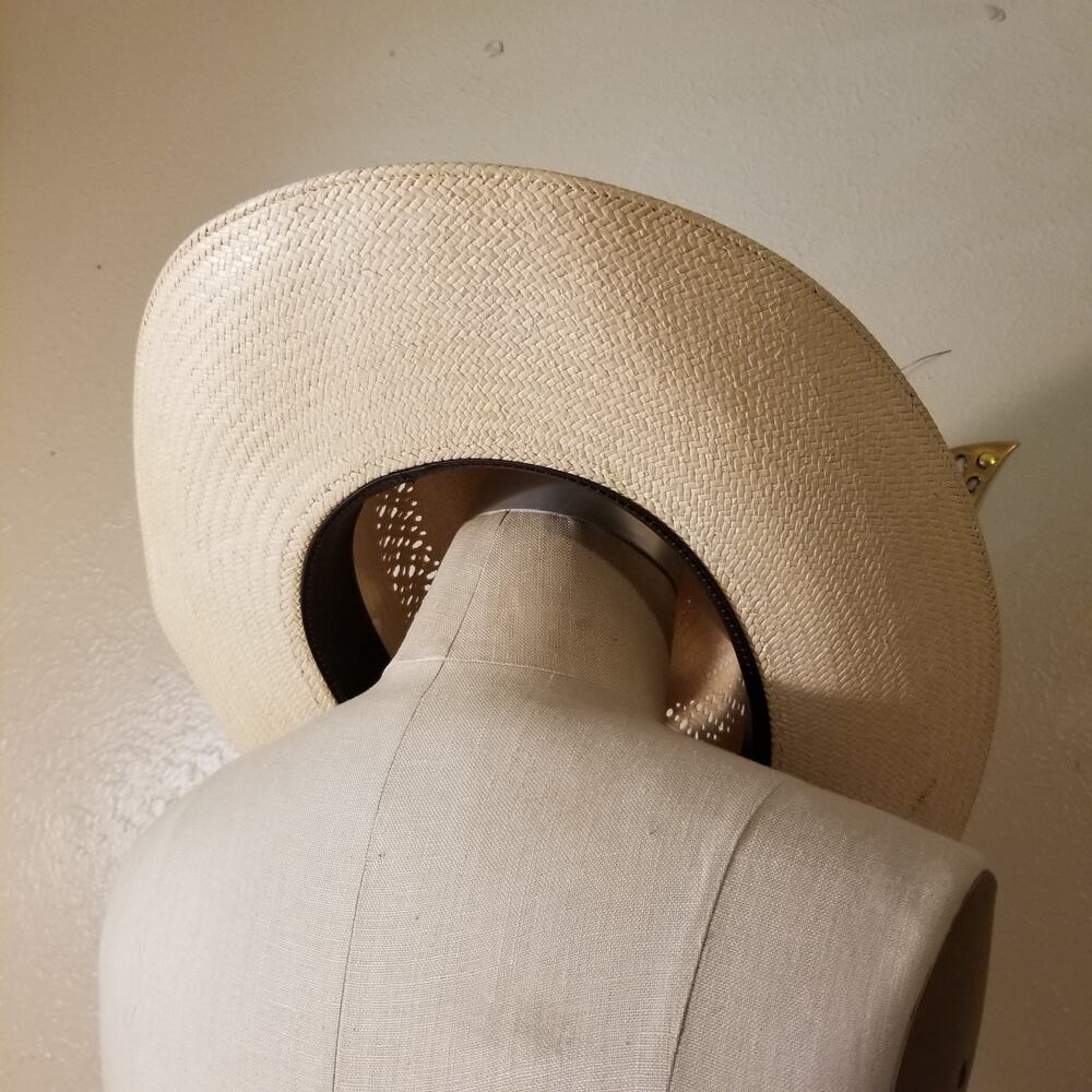 Vintage Resistol Classic Straw Cowboy Hat Self Conforming Size 7 5/8 - Picture 3 of 9